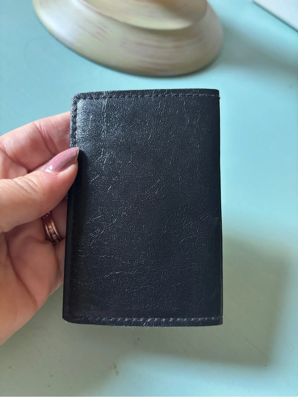 Buxton Men's Black Leather Card Holder Wallet/Case NWOT